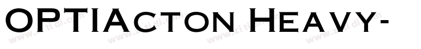 OPTIActon Heavy字体转换